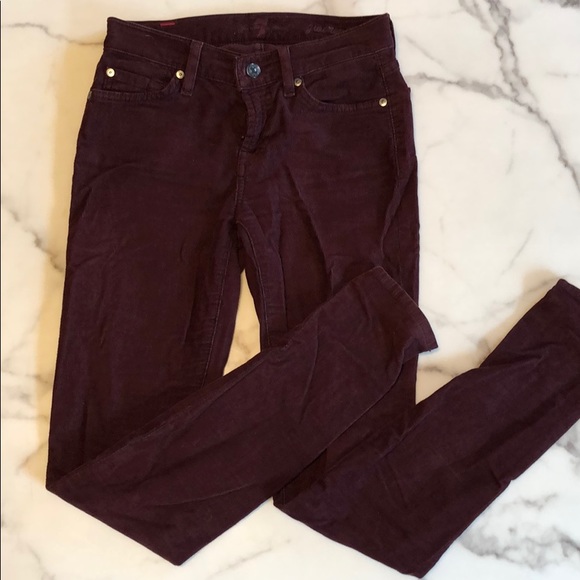 7 For All Mankind Gwenevere Corduroy Pant, Size 24 - Picture 3 of 5